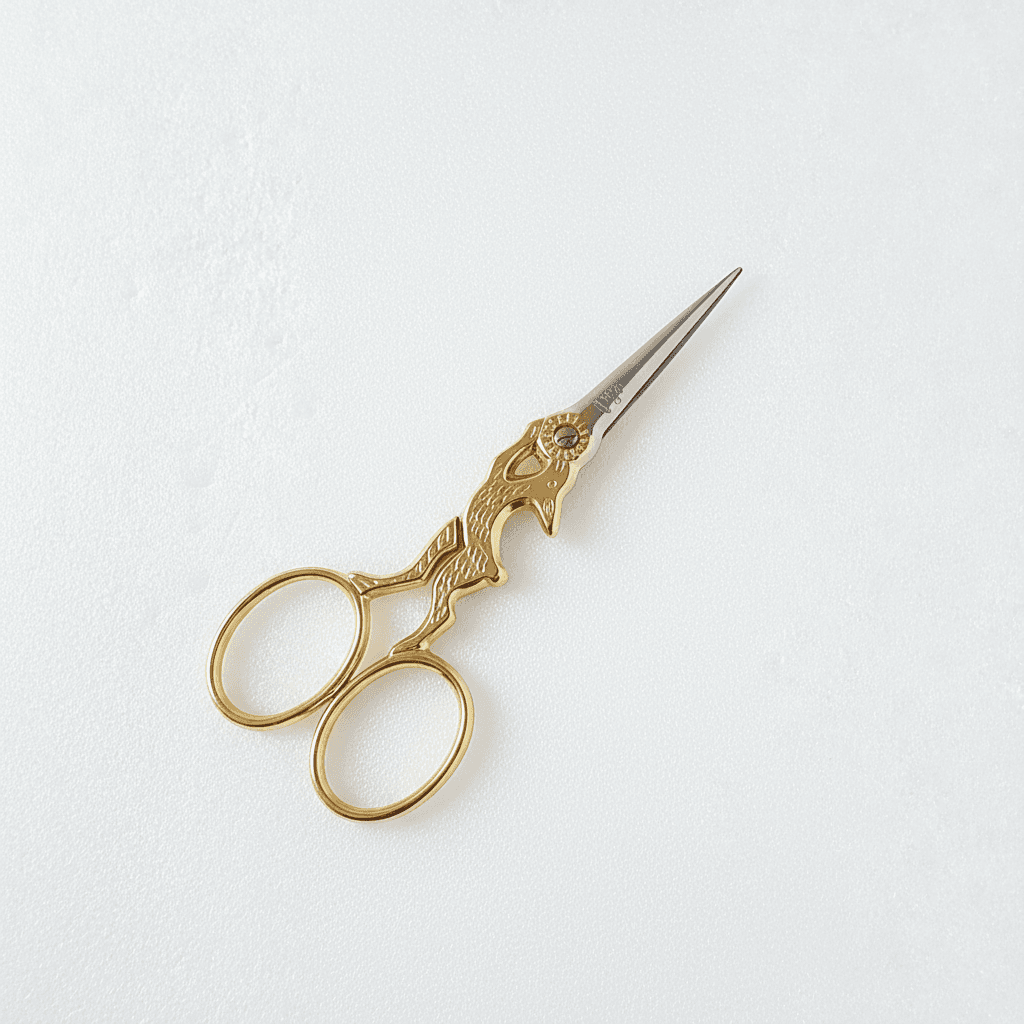 刺繍ハサミ　ゴールドラビット