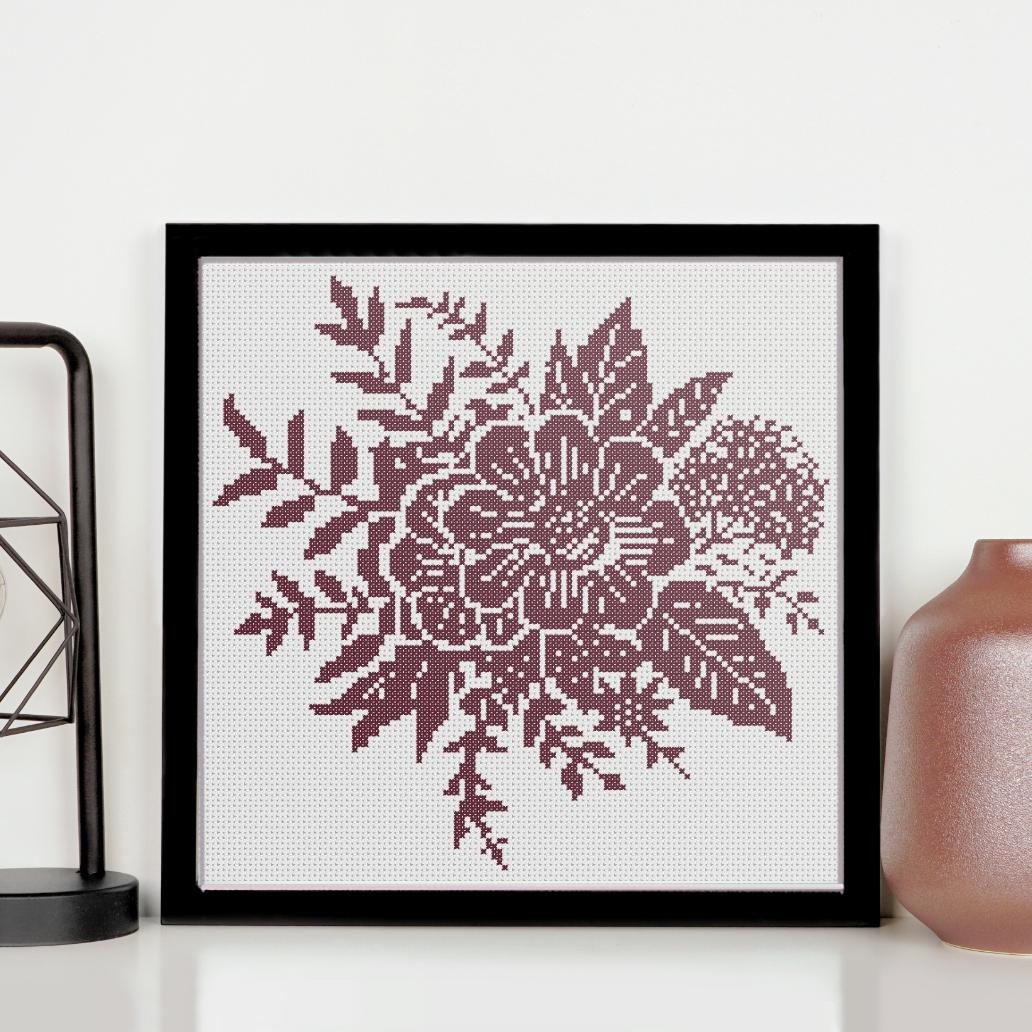 (刺繍キット販売)  フラワーブーケ2