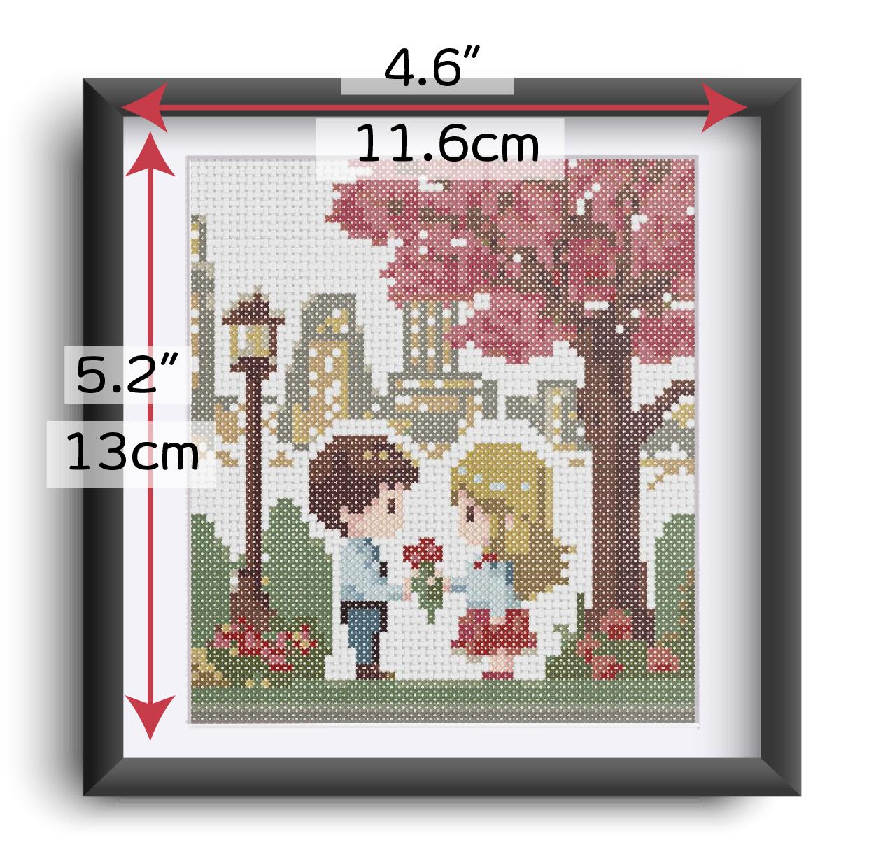(刺繍キット販売)  バレンタインデー クロスステッチ | 6枚目