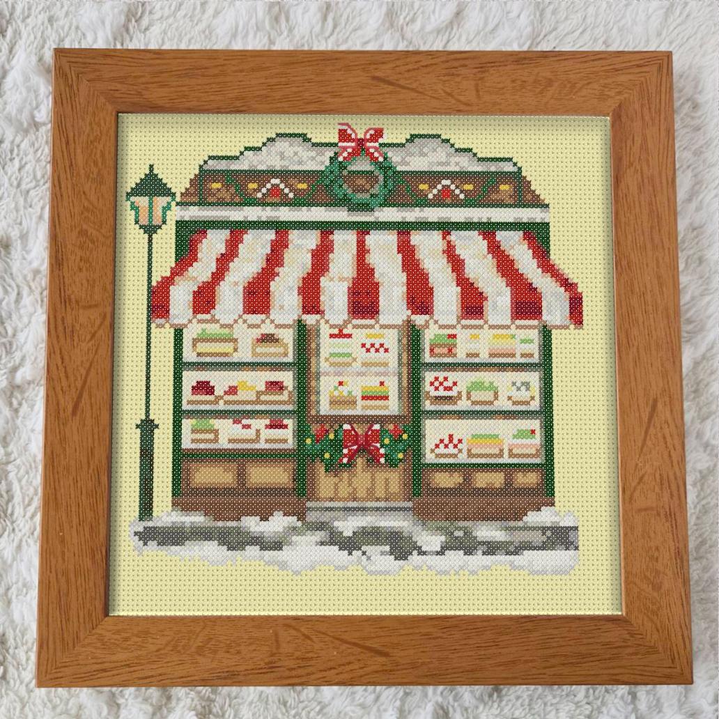 (刺繍キット販売)  ケーキショップ クロスステッチ クロスステッチ