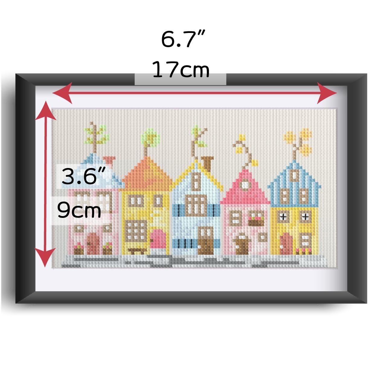 (刺繍キット販売)  絵本から飛び出した街並み 2 クロスステッチ | 6枚目