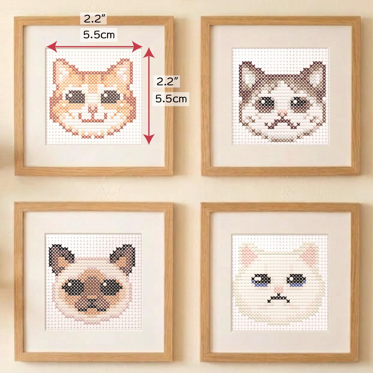 (刺繍キット販売)  猫の表情コレクション  クロスステッチ | 10枚目