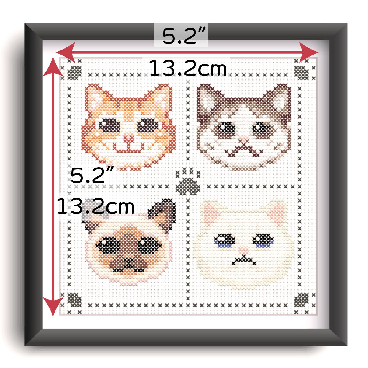 (刺繍キット販売)  猫の表情コレクション  クロスステッチ | 9枚目