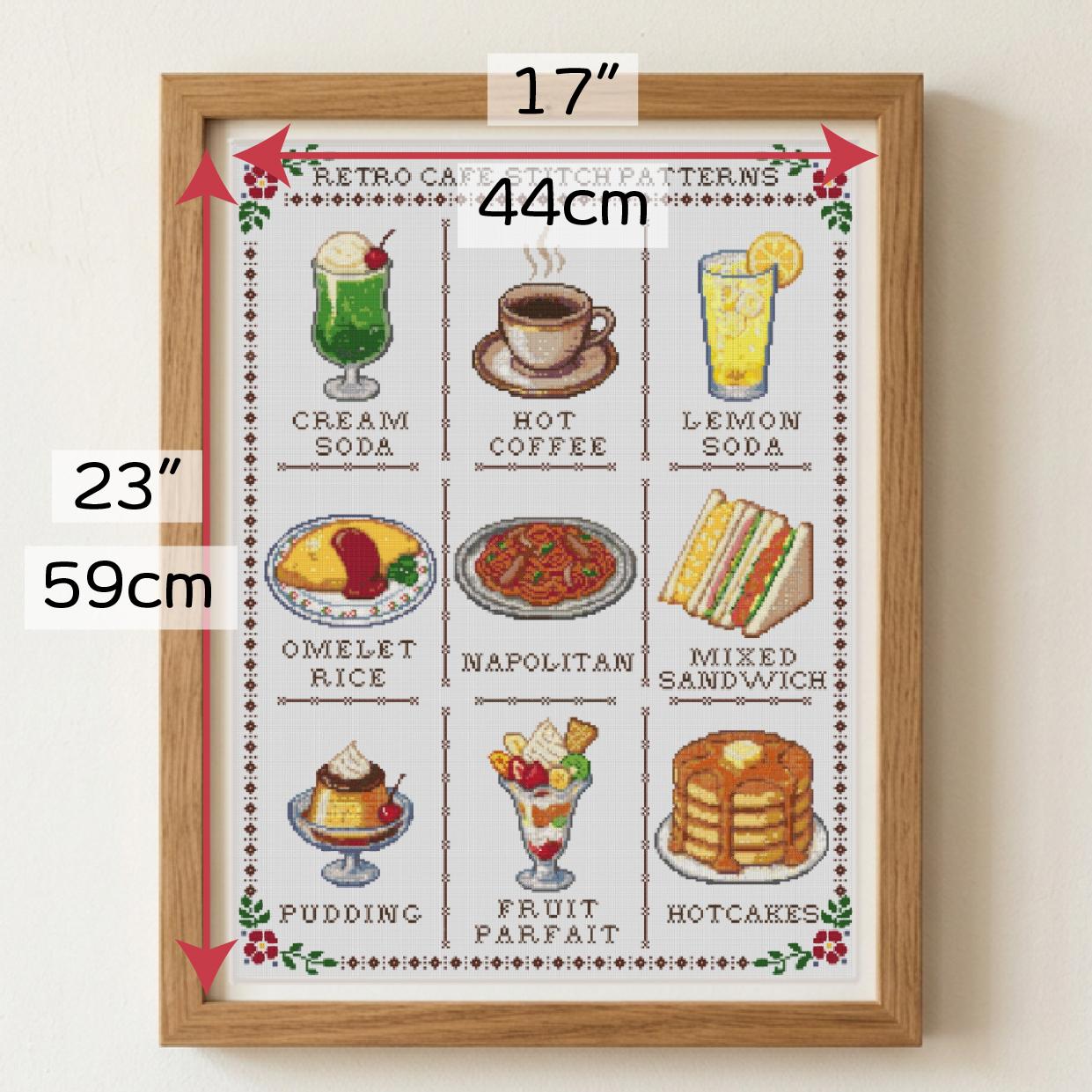 (刺繍キット販売)  レトロカフェ クロスステッチ | 6枚目