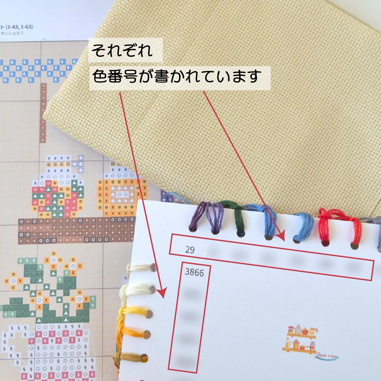 (刺繍キット販売)  暮らしを彩るキッチンシェルフ クロスステッチ | 4枚目