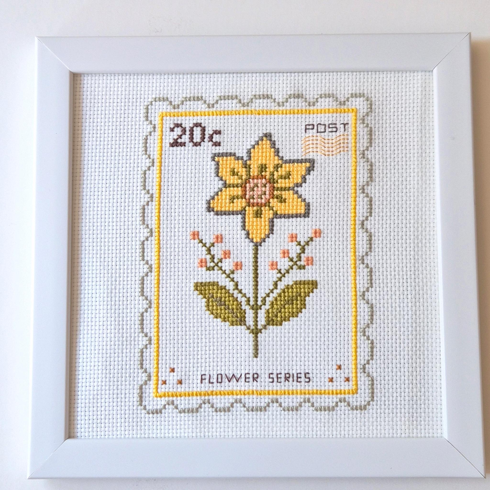 (刺繍キット販売)  北欧の庭から届いたボタニカルスタンプ_20C  クロスステッチ | 4枚目