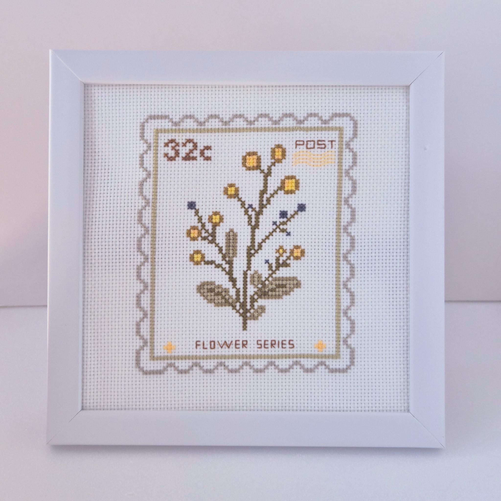 (刺繍キット販売)  北欧の庭から届いたボタニカルスタンプ_32C  クロスステッチ | 3枚目