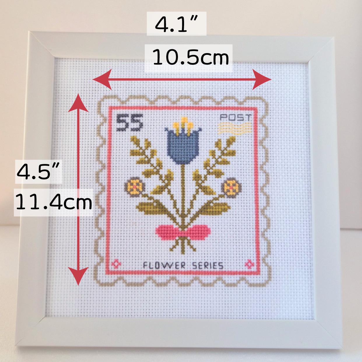 (刺繍キット販売)  北欧の庭から届いたボタニカルスタンプ_55C  クロスステッチ | 6枚目