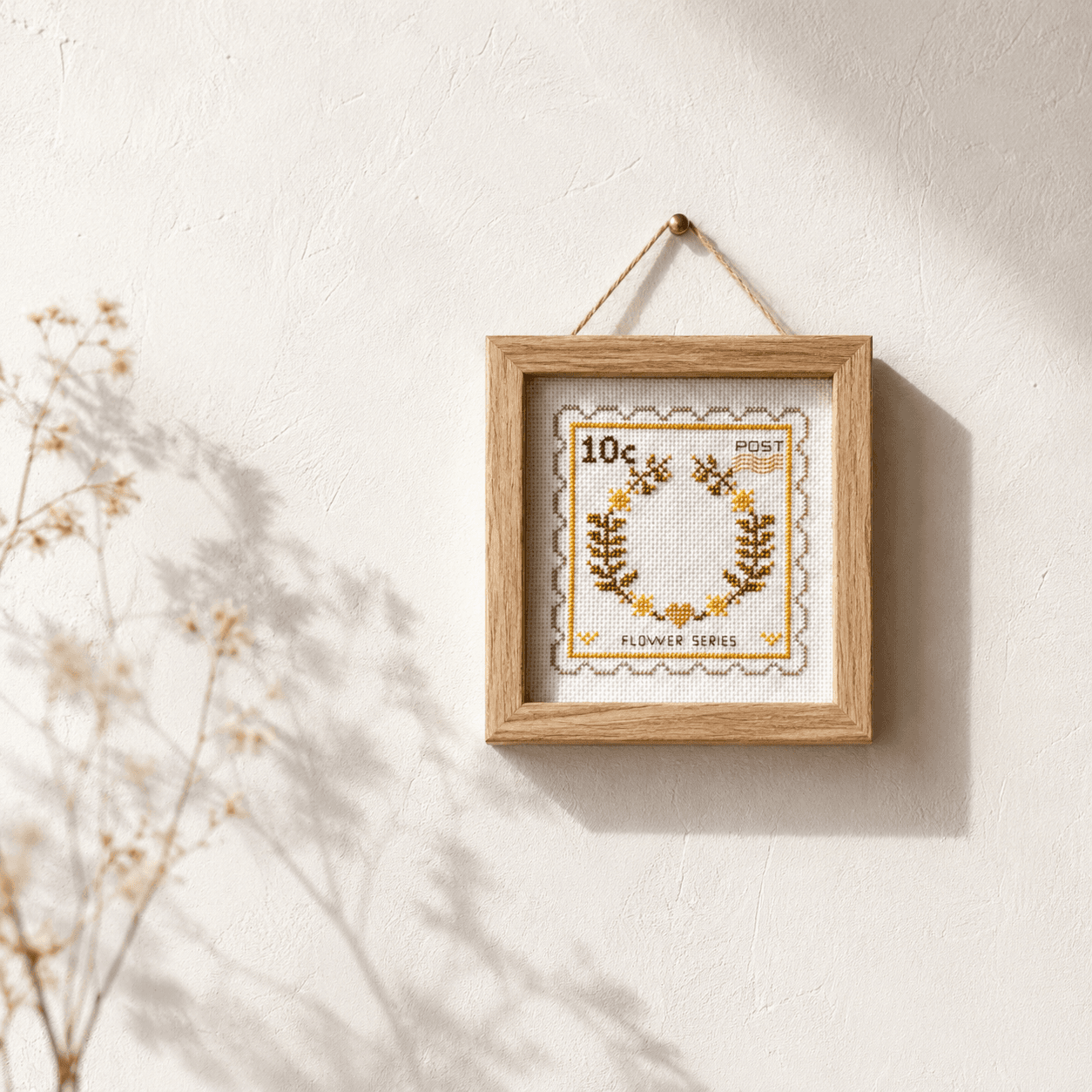 (刺繍キット販売)  北欧の庭から届いたボタニカルスタンプ_10C  クロスステッチ | 4枚目