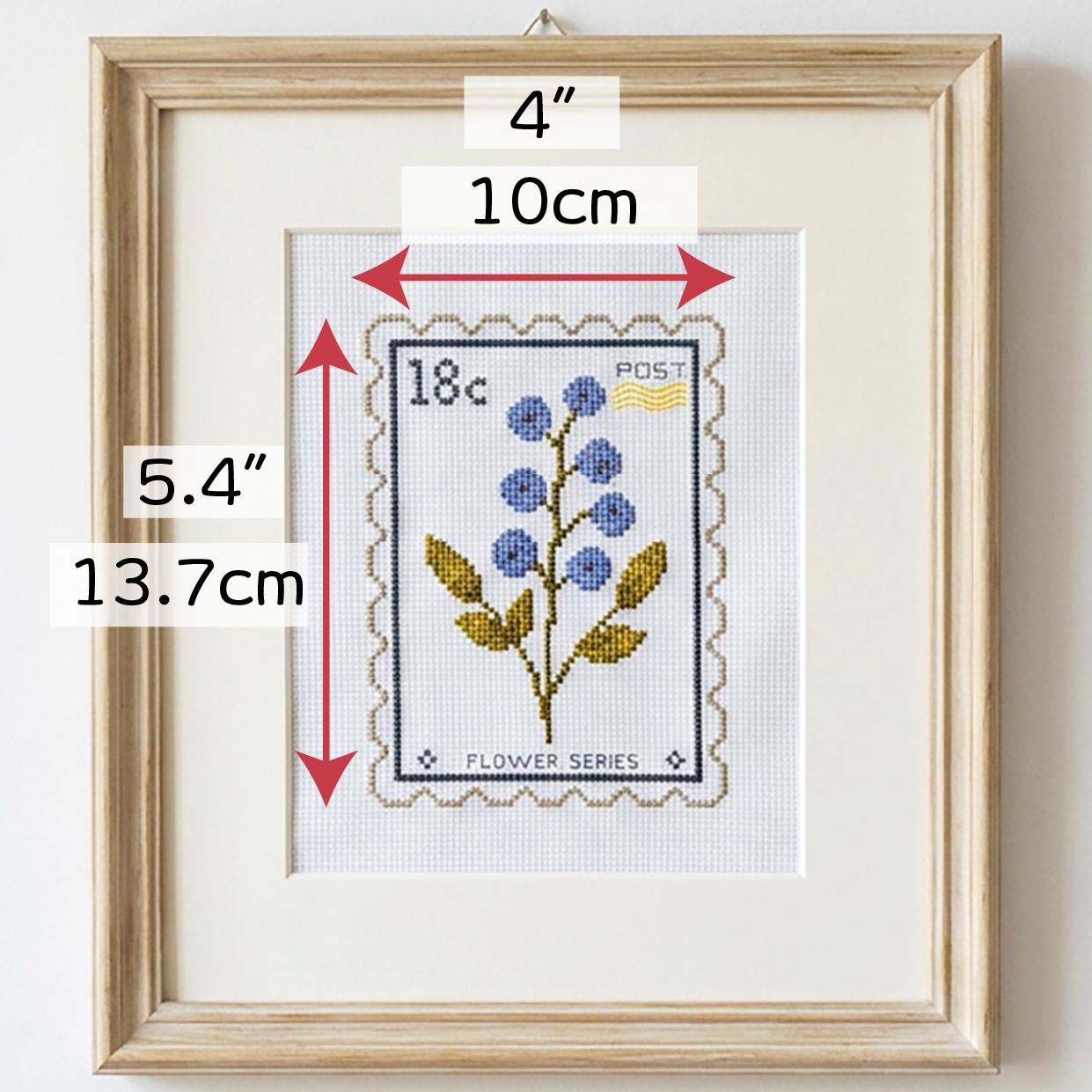 (刺繍キット販売)  北欧の庭から届いたボタニカルスタンプ_18C  クロスステッチ | 5枚目