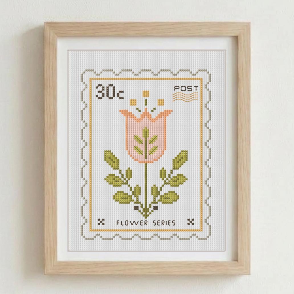 (刺繍キット販売)  北欧の庭から届いたボタニカルスタンプ_30C  クロスステッチ | 10枚目