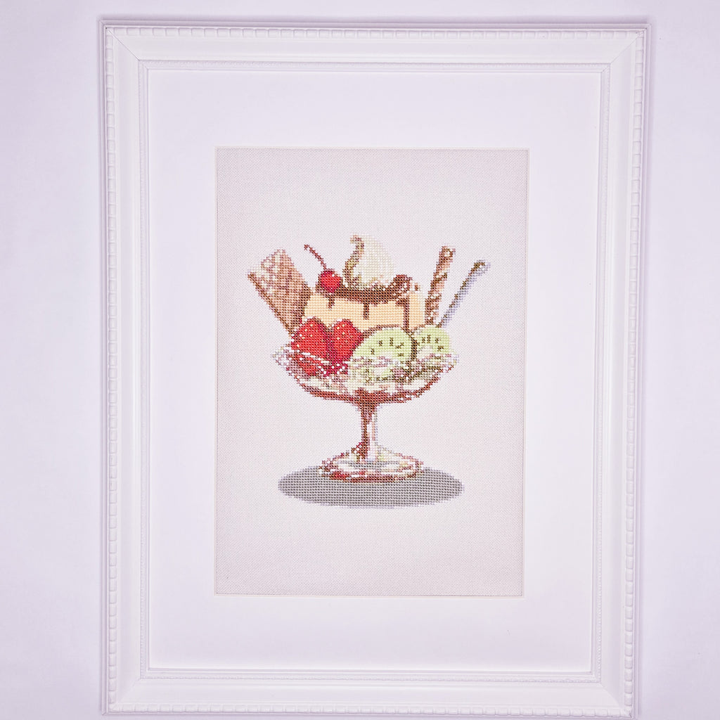 プリンパフェ  クロスステッチ(キット販売)