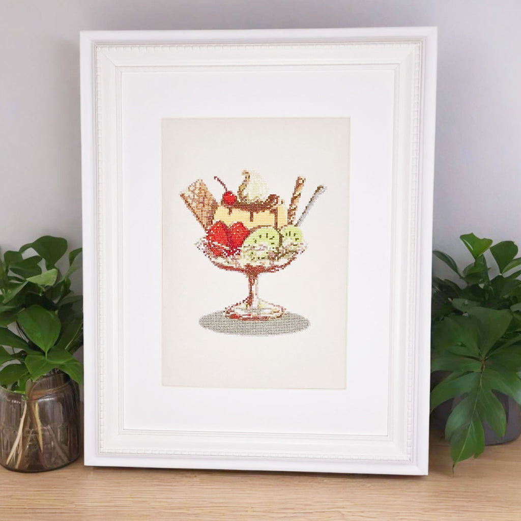 プリンパフェ  クロスステッチ(キット販売)